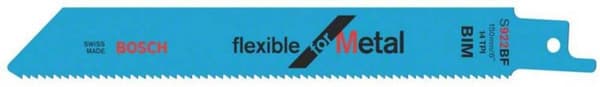 Bosch fleksibel til Metal S 922 BF - savklinge - til rør, metalplader, profiler - 100 stk - længde: 150 mm - bredde: 19 mm