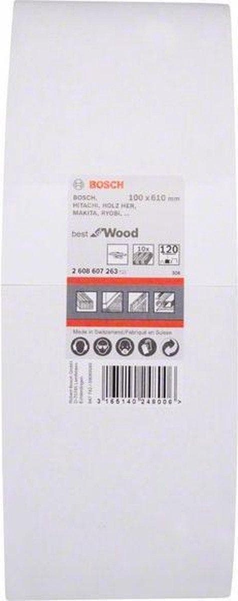 Bosch slipband 120 korn (L x B) 610 mm x 100 mm 2608607263 10 st. (2608607263)
