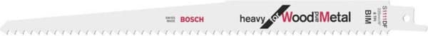 Bosch tung til træ og metal S 1111 DF - Savklinge - til træ, metal, træ med søm, spånplader, epoxy - Længde: 225 mm - Bredde: 19 mm (pakke med 5) (260