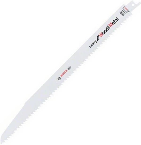 Bosch heavy til træ og metal S 1210 VF - savklinge - til træ, metal, træ med søm, spånplader, epoxy, glasfiberforstærket plast - 5 stk - længde: 300 m