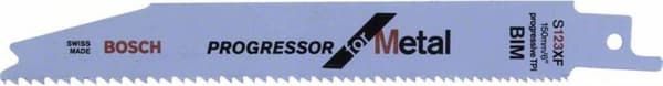Bosch Progressor til Metal S 123 XF - savklinge - til rør, metalplader, profiler - 2 stk - længde: 150 mm - bredde: 19 mm