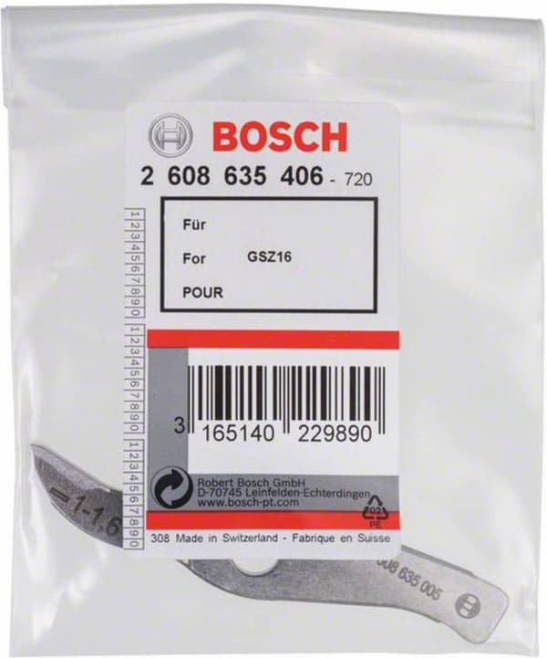 Bosch-veitsi suorana, jopa 1,6 mm, Bosch-leikkausleikkureille GSZ 160 Professional 2608635406 (2608635406)