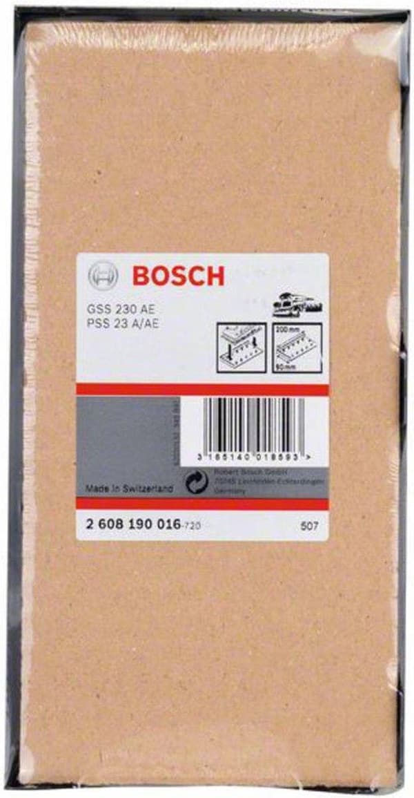 Bosch stanseværktøj til ustansede slibeplader, 93 x 230 mm, 8 2608190016 (2608190016)
