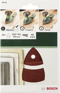 Miniatyrbillede 4 af 4: Bosch multislibepapir med velcro, perforeret korn 40 (L x B) 102 mm x 62,93 mm 2609256A61 10 stk. (2609256A61)