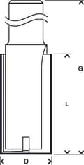 Pikkukuva 3 / 5: Bosch Standard for Wood - pyöröjyrsin - suora - 10 mm - pituus: 56 mm