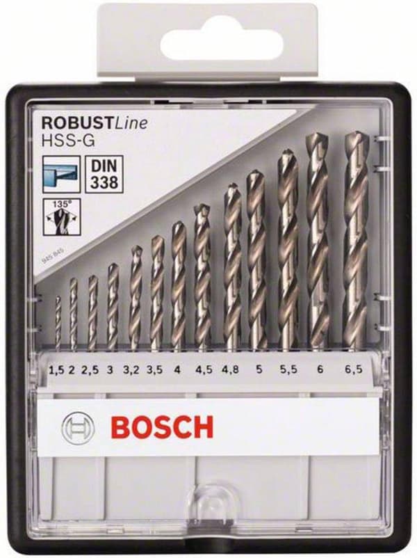 Bosch Robust Line HSS-G - borrset - för metall - spiralborr - 13 stycken (2607010538)