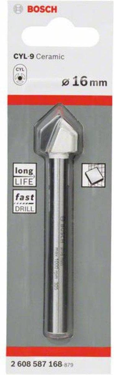 Bosch glas- och kakelborr 16 mm Expert för Keramik 2608587168 total längd 90 mm cylindriskt skaft 1 st (2608587168)