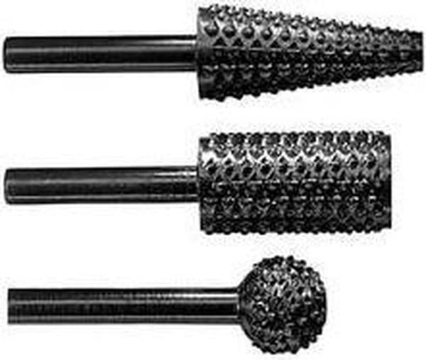 Bosch Freehand - Fræsesæt - til træ, ikke-jernholdigt metal - konisk rasp, cylinderrasp, rund rasp - 3 stykker - 16 mm, 7-16 mm - længde: 60 mm, 65 mm