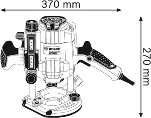 Bosch GOF 1250 CE Professional - överfräs - 1250 W - hylsa 8 mm