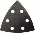 Miniatyrbillede 3 af 4: Bosch delta sandpapir med velcro, perforeret korn 100 bredde på tværs af hjørner 93 mm Best for Stone 2608605193 5 stk (2608605193)