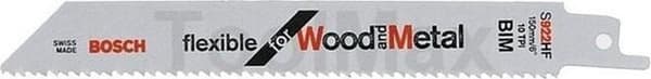 Bosch fleksibel til Wood+Metal S 922 DF - savklinge - 5 stk - 12,7 mm - længde: 150 mm - bredde: 19 mm