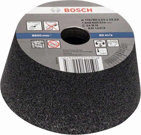 Bosch - slipskiva - för betong, sten - 110 mm - korn: 24 (1608600239)