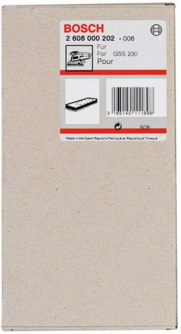 Bosch - slibepude - 93mm x 185mm