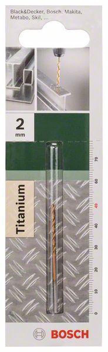 Bosch - Metalliporat HSS-TiN, DIN 338 2,0 x 24 x 49 mm
