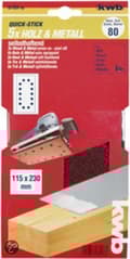 Miniatyrbillede 4 af 4: KWB slibebånd 115 x 230 mm - Korn 180 - 818918 - 5 stk.