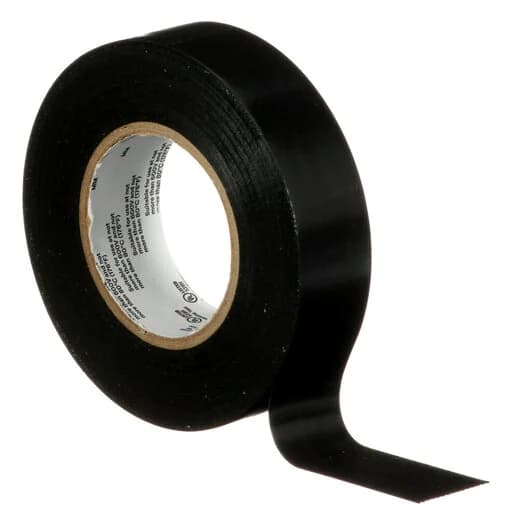 3M 165BK6E Isoleringstape Sort 19mmx25m (7100184810)