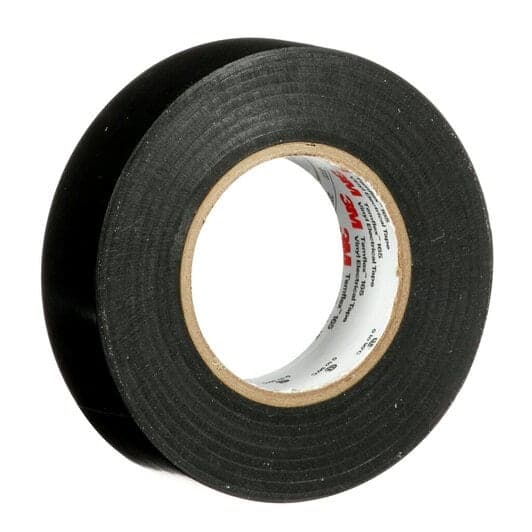 3M 165BK6E Isoleringstape Sort 19mmx25m (7100184810)