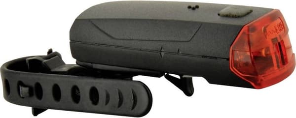 Fischer - Cykelbaklykta LED - Batteridriven - Svart