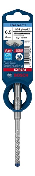 Miniatyrbild 7 av 7: Bosch Expert SDS-plus-7X - borr - hammarinsats - 6,5 mm - SDS-plus - längd: 115 mm