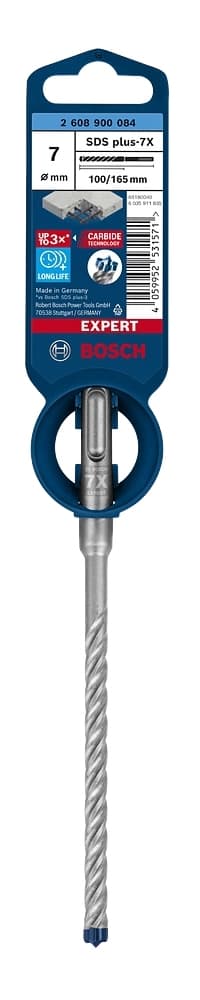 Bosch Expert SDS-plus-7X - borr - hammarinsats - 7 mm - SDS-plus - längd: 165 mm
