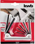 Miniatyrbild 3 av 4: kwb insexnyckel 7-delad