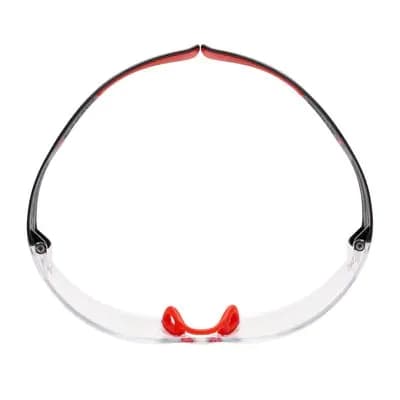 3M SecureFit 400 - Suojalasit - Molemmat sukupuolet - Harmaa - Punainen - Läpinäkyvä - Polykarbonaatti - 20 kpl (SF401SGAF-PUNAINEN)