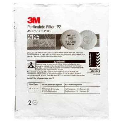 3M 2125 partikelfilter 2 stycken (7100015050)