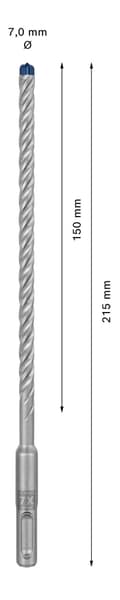 Pikkukuva 6 / 7: Bosch Expert SDS-plus-7X - pora - vasaran sisäosa - 7 mm - SDS-plus - pituus: 215 mm