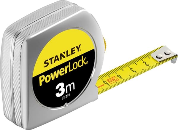 Stanley 0-33-218 PowerLock Classic målebånd - 3 m x 12,7 mm