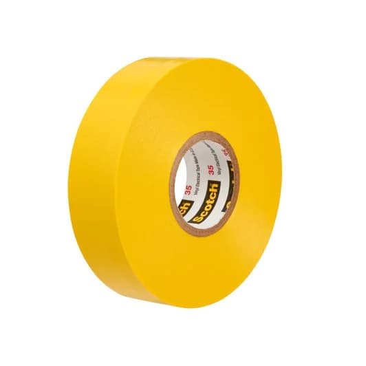 3M 7100238736 - 1 kpl - Keltainen - PVC - 600 V - Läpipainopakkaus - UL-sertifioitu - VDE - CSA-sertifioitu - RoHS 2015/863/EU -yhteensopiva (71002387