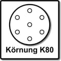 Miniatyrbillede 4 af 6: Makita P-43642 Slibeskive 125mm K80 Rød Velcro