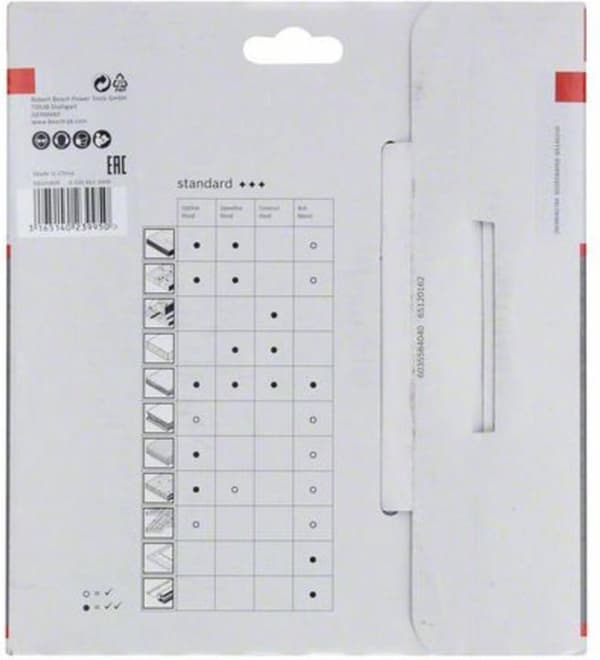 Bosch Speedline Wood Rundsavklinge - 160 x 16 x 2,4 mm - 12 tænder