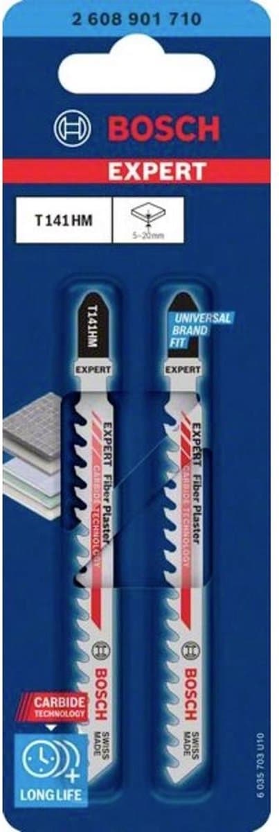 Bosch Accessories 2608901710 EXPERT “FIBER PLASTER” T141 HM TERÄ 2 kpl