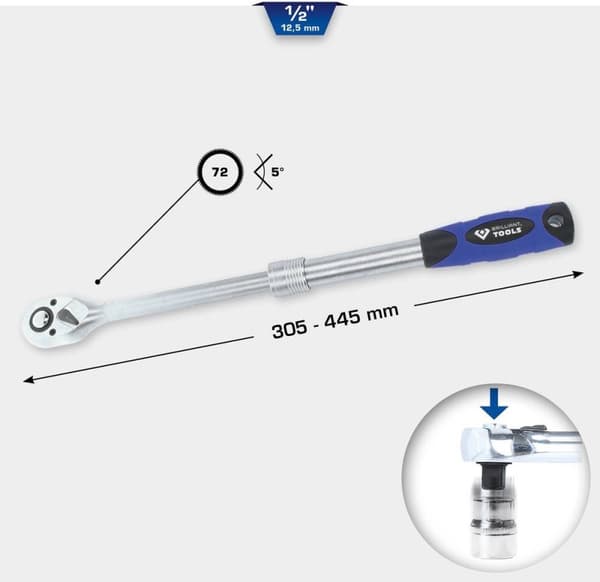 Brilliant Tools BT022992 BT022992 Vendbar skralde