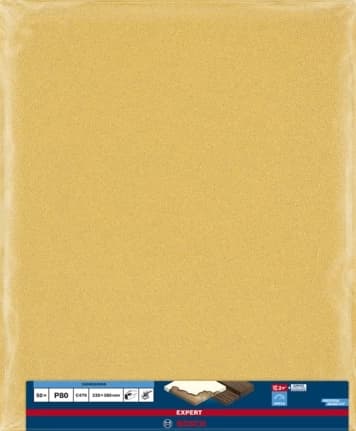 Bosch Tilbehør EXPERT C470 2608900959 håndslibepapir kornnummer 80 (L x B) 280 mm x 230 mm 50 stk.