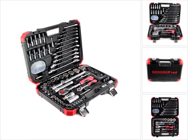 Gedore RØD R46003092 3300062 Topnøgle indsatssæt 92 dele