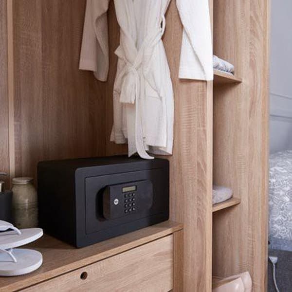 Yale Safe - Kombinationslås - Høj sikkerhed Privat pengeskab - 250 x 350 x 300 mm - Sort