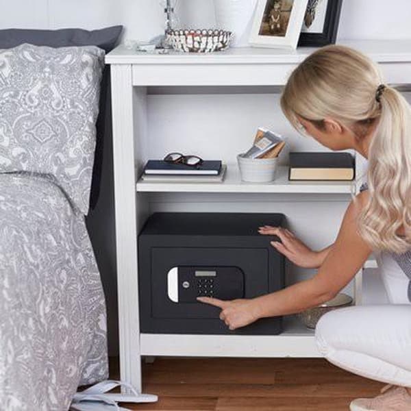 Yale-kassakaappi - Yhdistelmälukko - Suurin turvallisuus Yksityinen tallelokero - SKG 2 - 250 x 350 x 300 mm - Antrasiitti