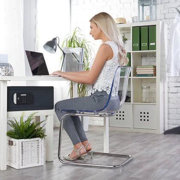Yale Safe - Kombinationslås - Maximal säkerhet Laptopskåp - SKG 2 - 200 x 480 x 350 mm - Antracit