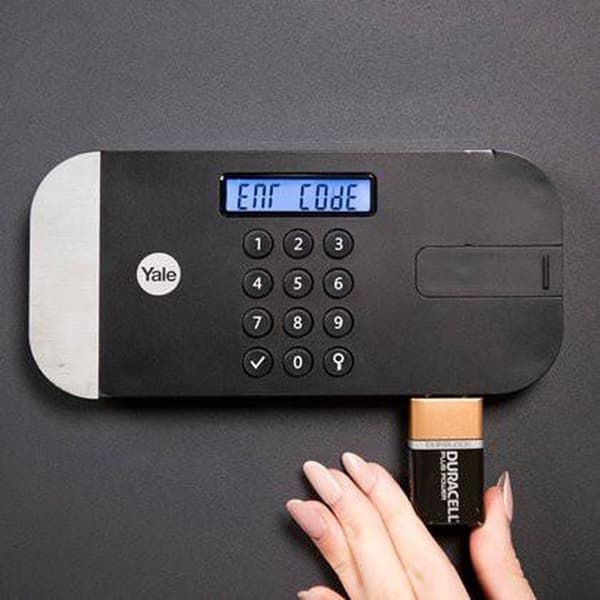 Yale Safe - Kombinationslås - Maximal säkerhet Laptopskåp - SKG 2 - 200 x 480 x 350 mm - Antracit