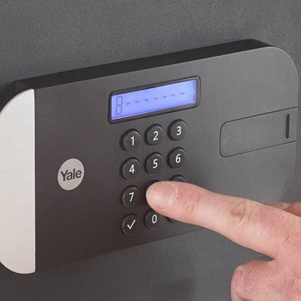 Yale Safe - Kombinationslås - Maximal säkerhet Laptopskåp - SKG 2 - 200 x 480 x 350 mm - Antracit