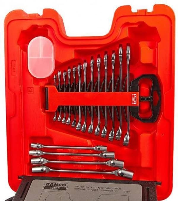 Bahco Topnøglesæt 106 dele - 1/4'' og 1/2''