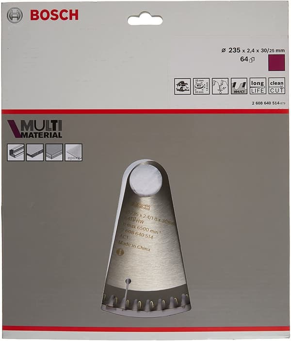 Bosch Multi Material - rundsavklinge - til multifunktionelle applikationer - 235 mm - 64 tænder