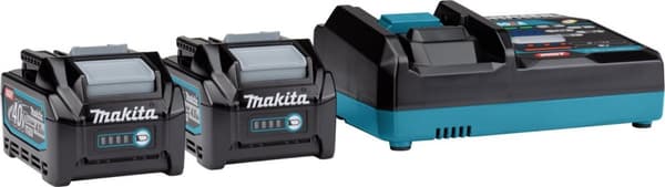 Makita batteristartersæt XGT DC40RA 2xBL4040 - 191J97-1