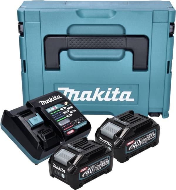 Makita batteristartersæt XGT DC40RA 2xBL4040 - 191J97-1