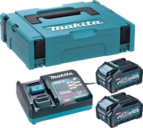 Makita batteristartersæt XGT DC40RA 2xBL4040 - 191J97-1