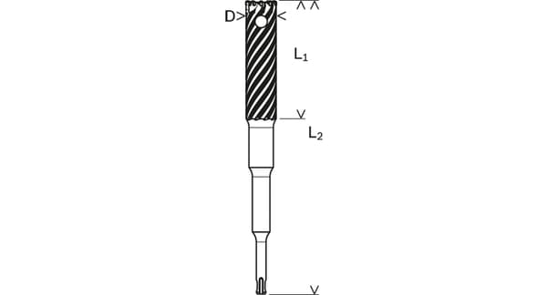 Bosch SDS-plus-9 - boremaskine - til beton, skærende armeringsstål - 28 mm - SDS-plus - længde: 300 mm
