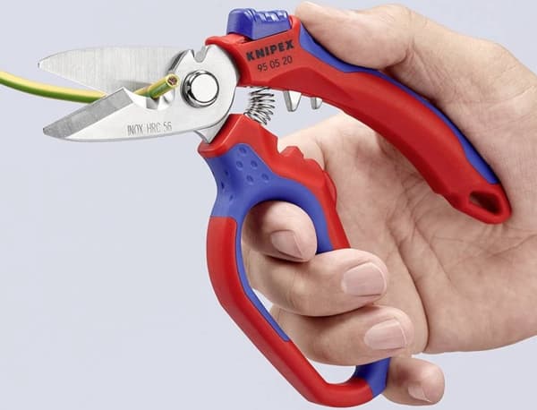 Knipex Kulmaiset sähköasentajat monikomponenttiholkeilla, lasikuituvahvistettu 160 mm 95 05 20 SB