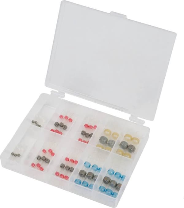 KS Tools 970.0720 Sortiment af kabelsko 0,25 mm² - 6 mm² Hvid, Rød, Blå, Gul 30 dele