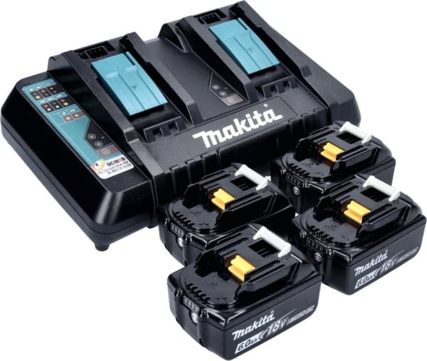 Makita 199485-6 18V Li-ion batteristartset (4x 6,0Ah)